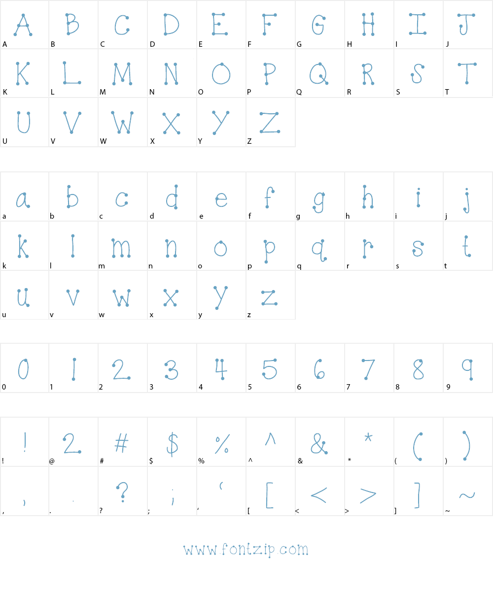 KBDottyDot Font Character