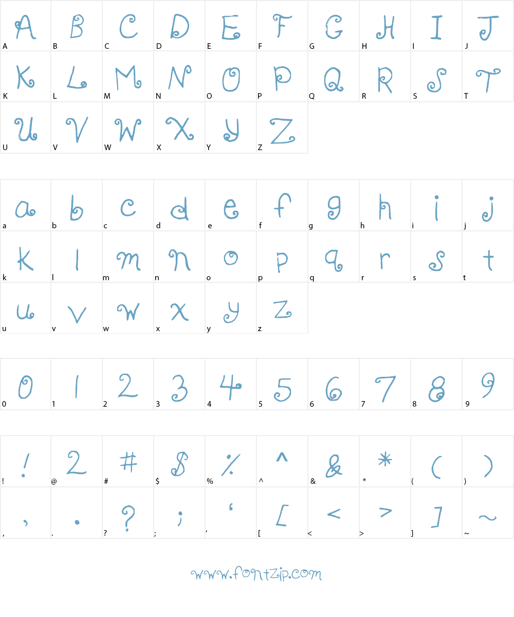KBFancyMe Font Character