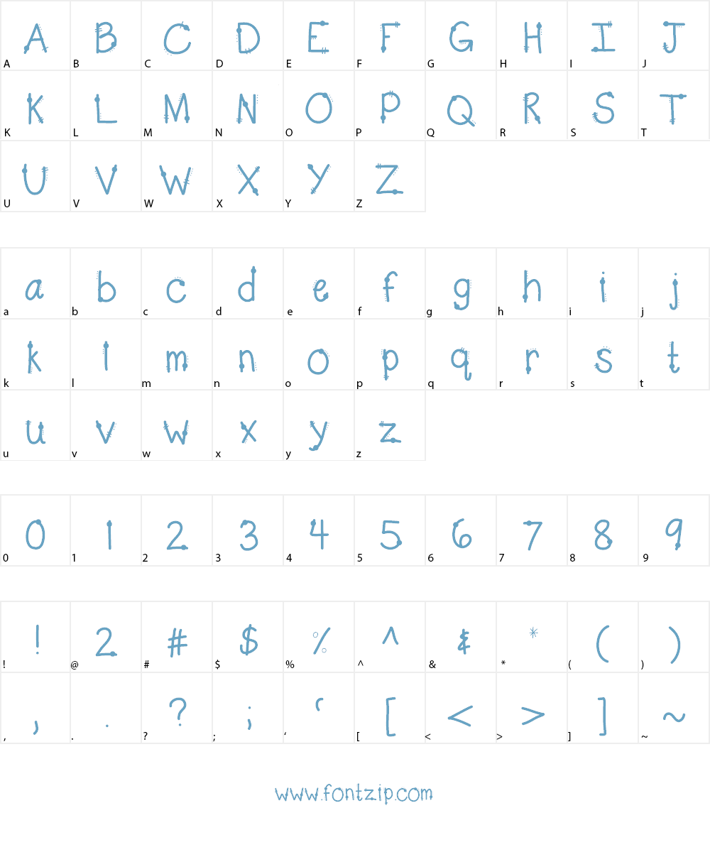 KBPeppy Font Character