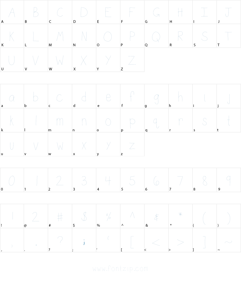 KBSketch Font Character