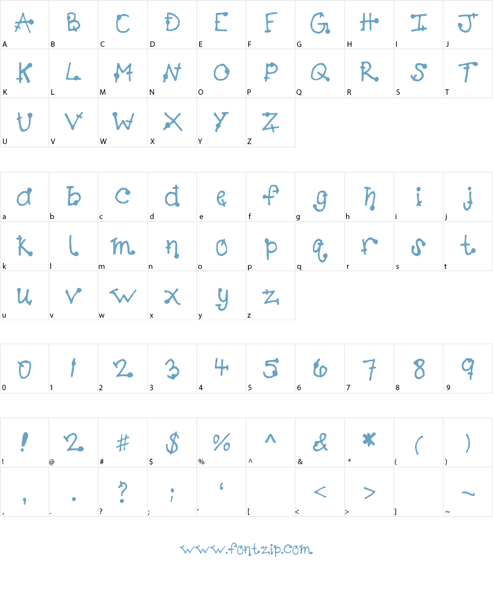 KBSpacingOut Font Character