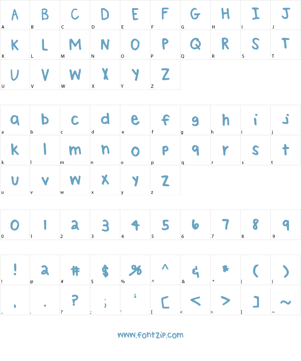BrookeShappell10 Font Character