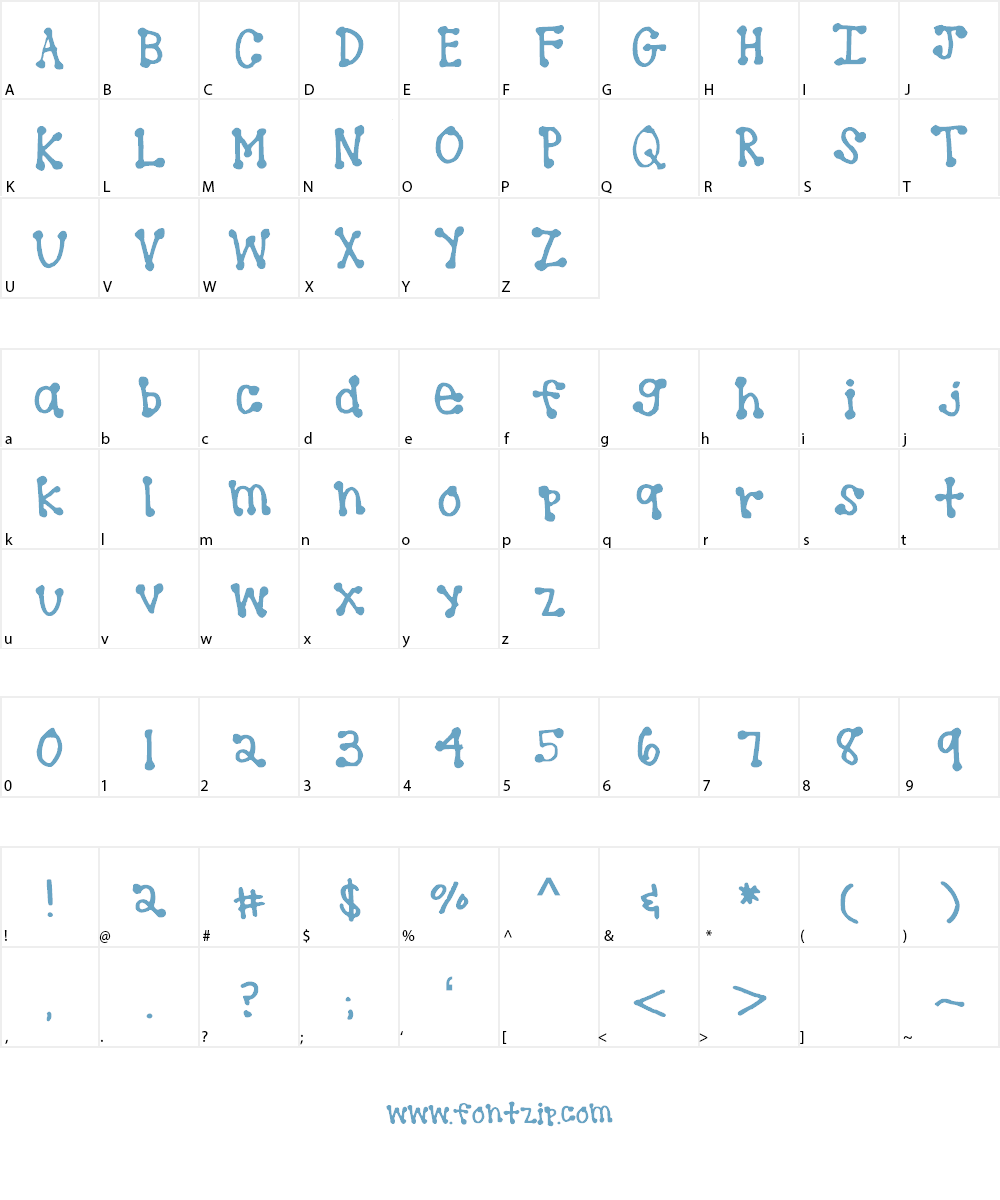 brookeshappelldots Font Character
