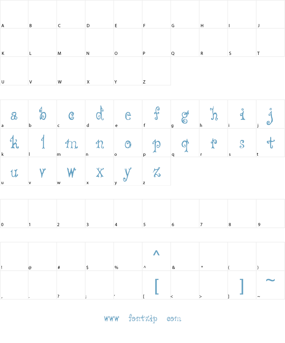 CF Fredo Style Font Character