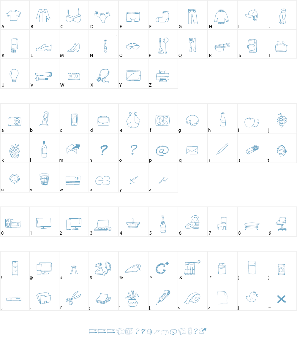 PeaxWebdesignFreeIcons Font Character