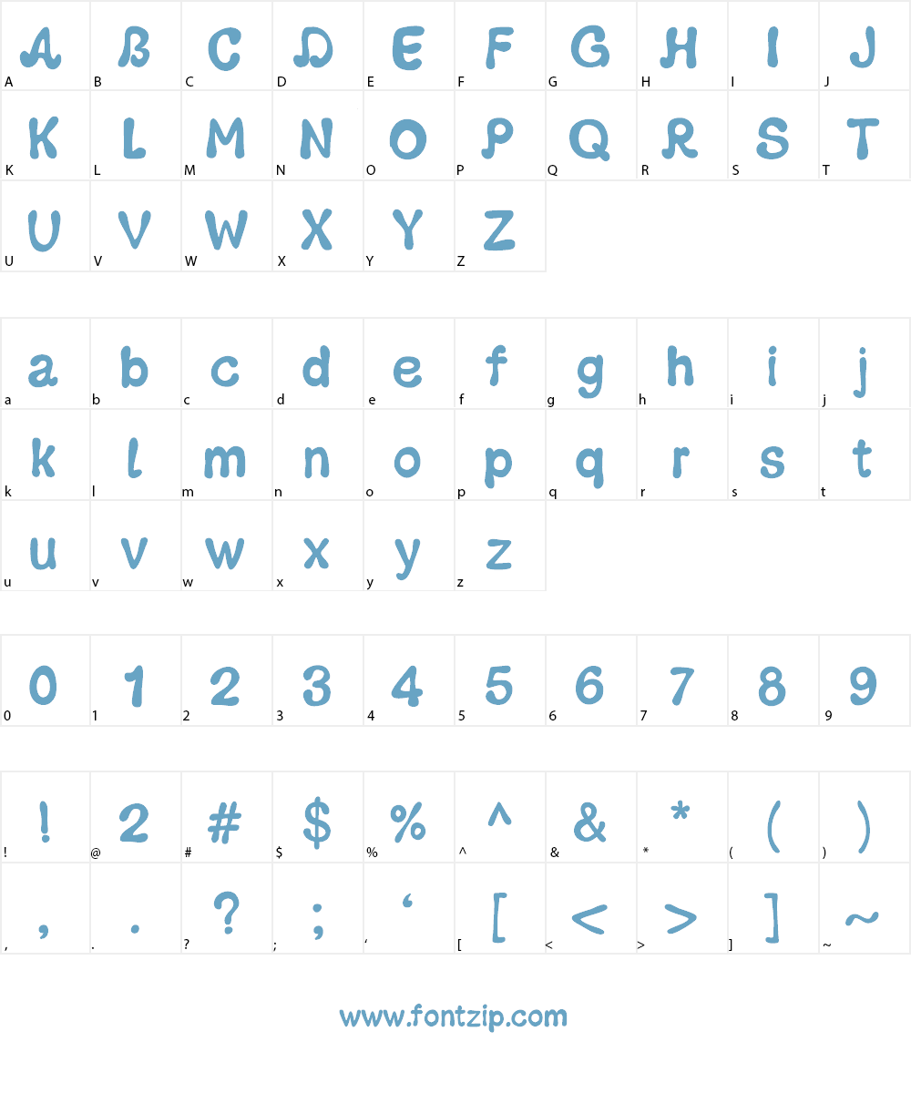 PWGroovy Font Character