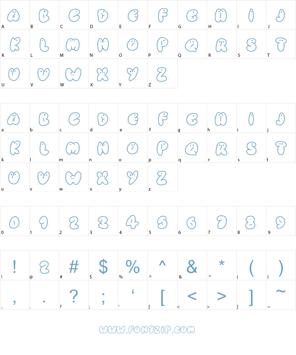 Animaletters Font Character
