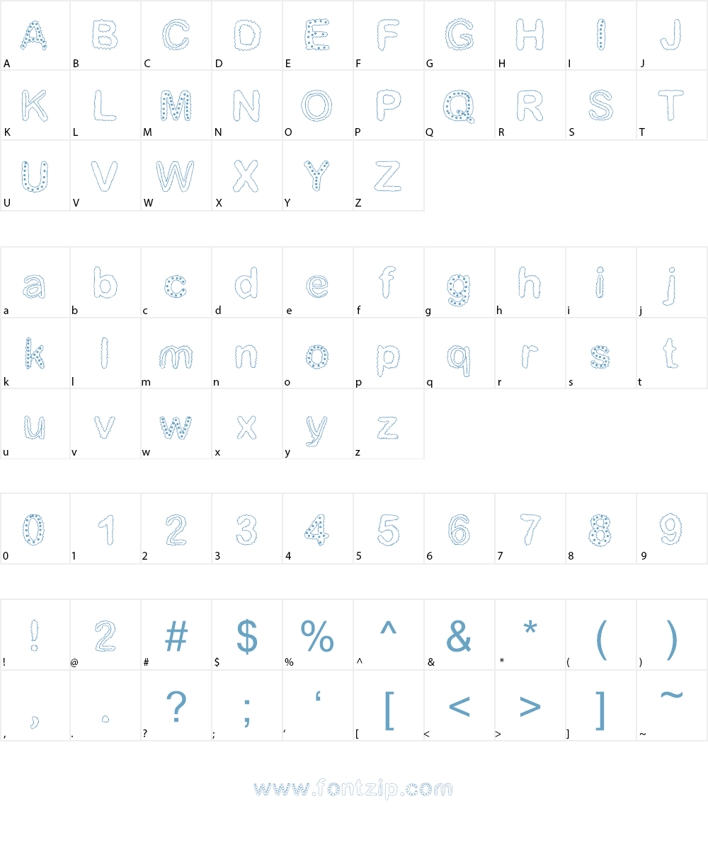 Beautiful Font Character
