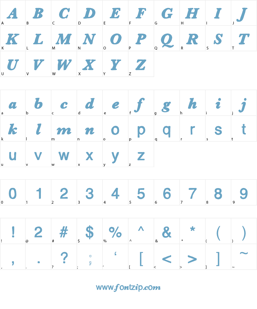 Dessin123 Font Character