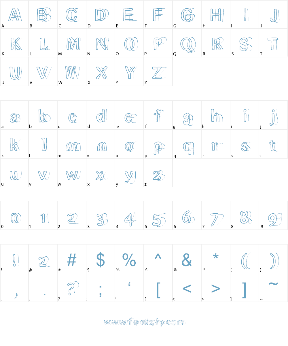 double Font Character