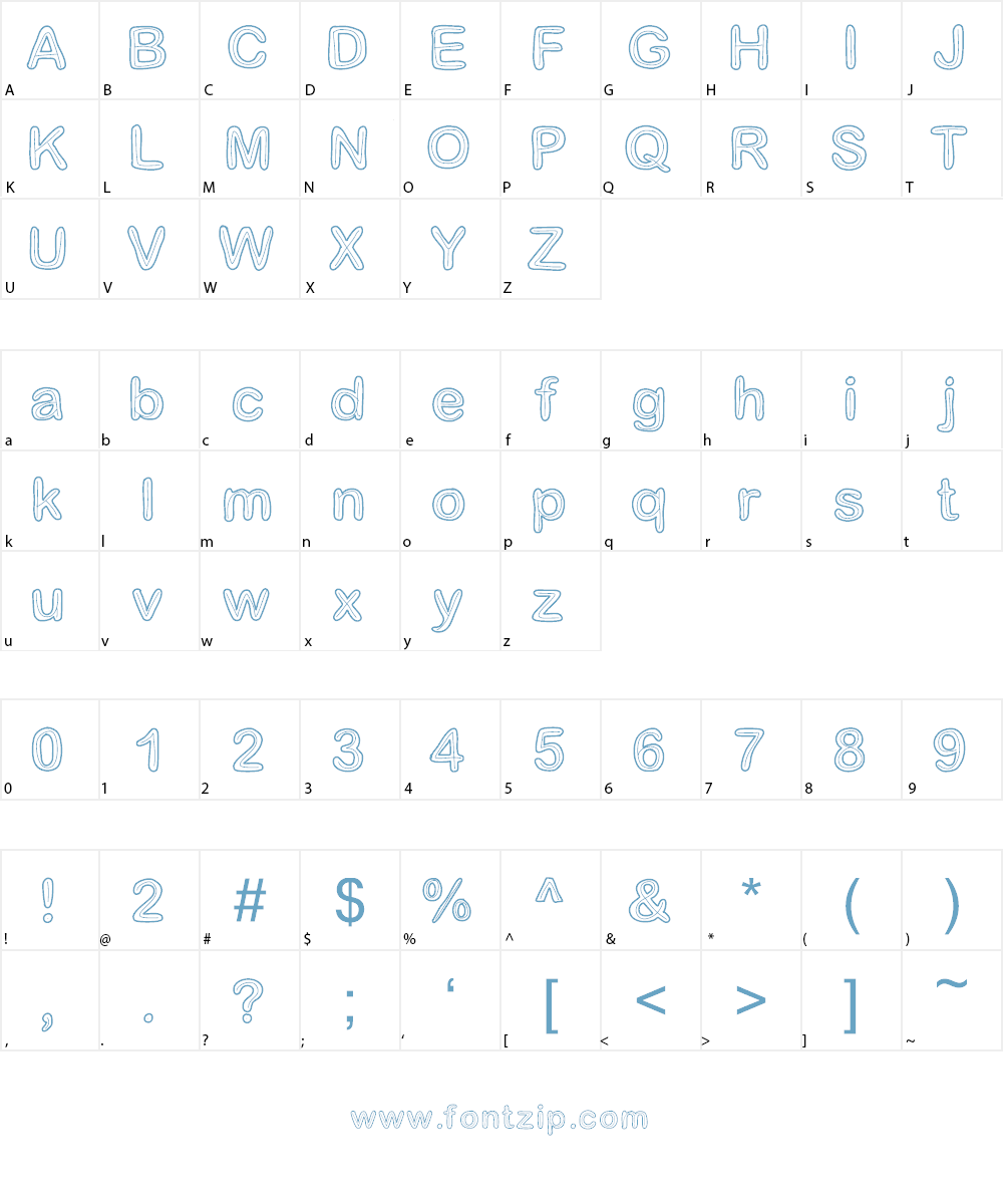 Jesuisdoublee Font Character