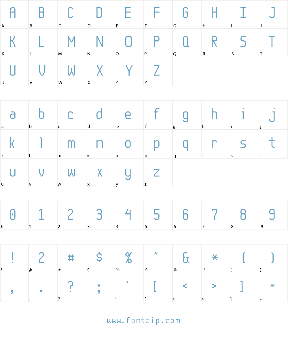 Kernel Panic NBP Font Character