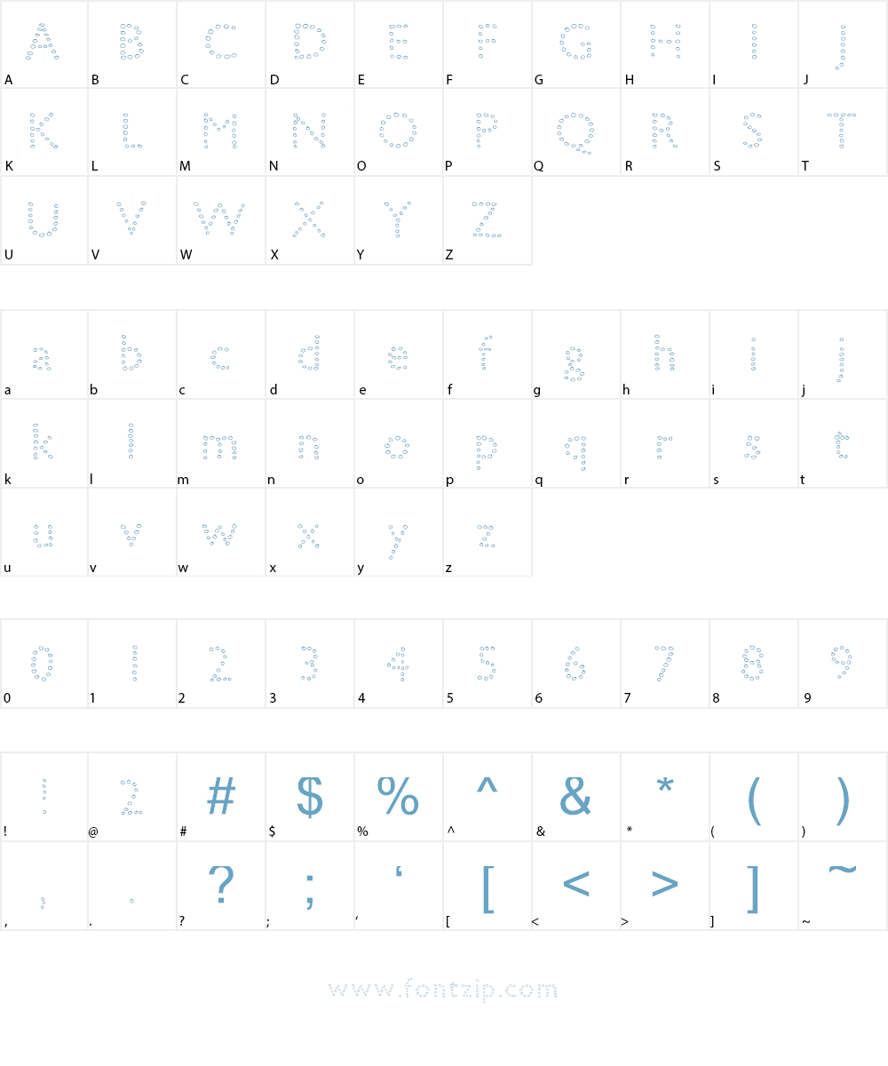 petiteboule Font Character