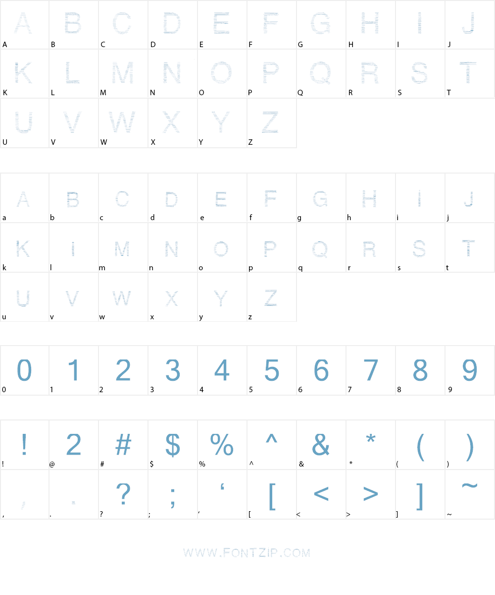 Traitlettre Font Character