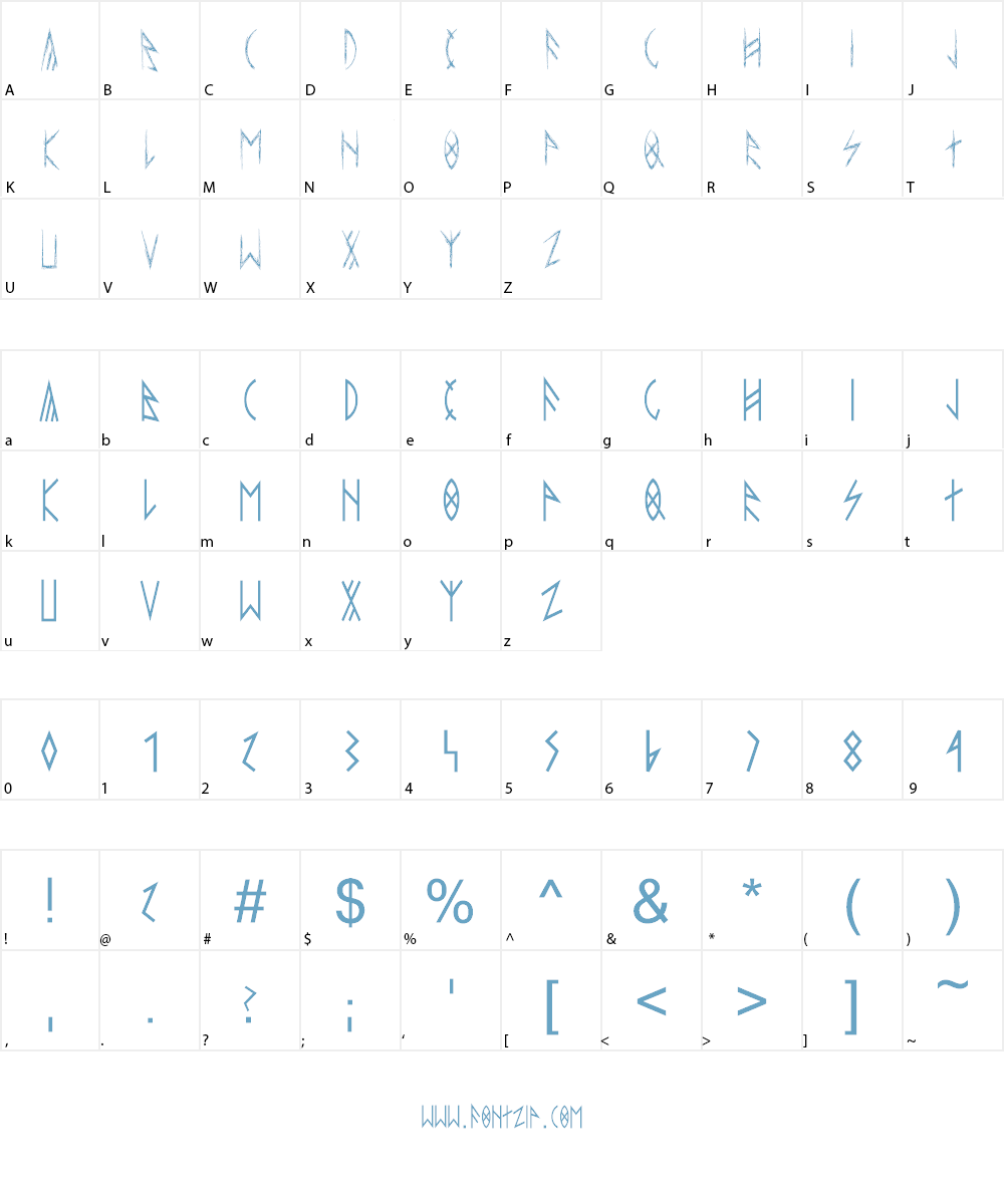 esthajnal Font Character