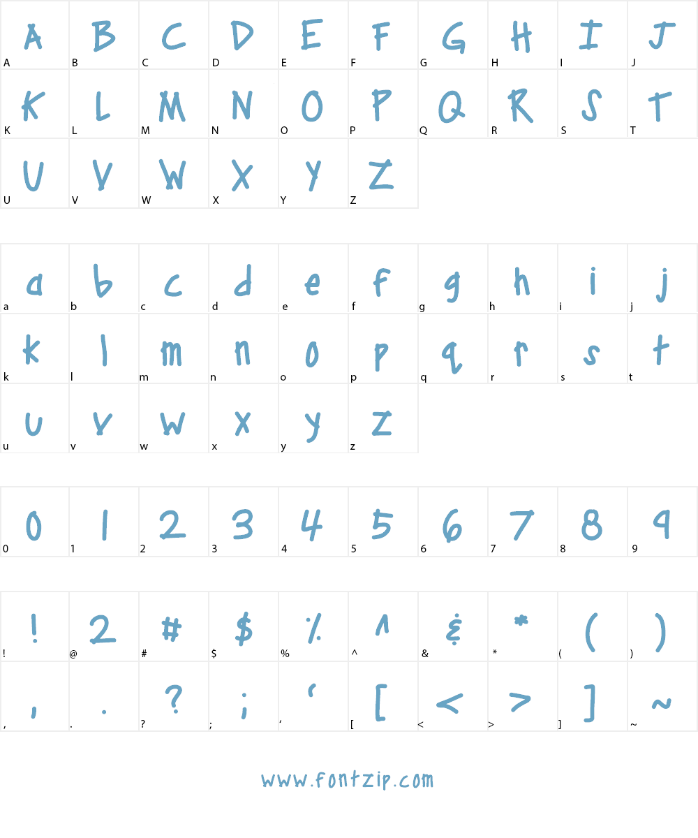 KBCampOut Font Character