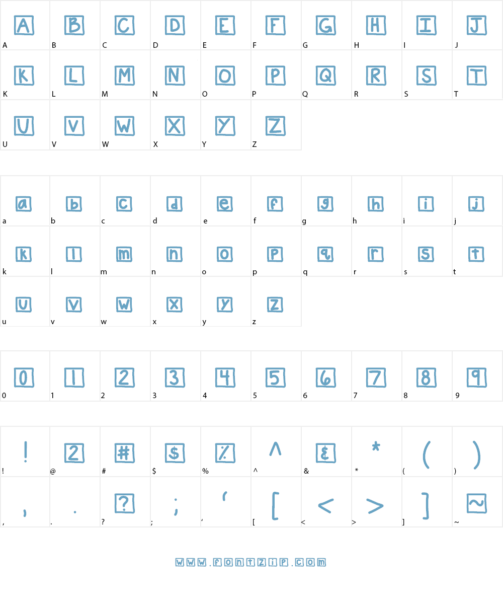 KBChatterBox Font Character
