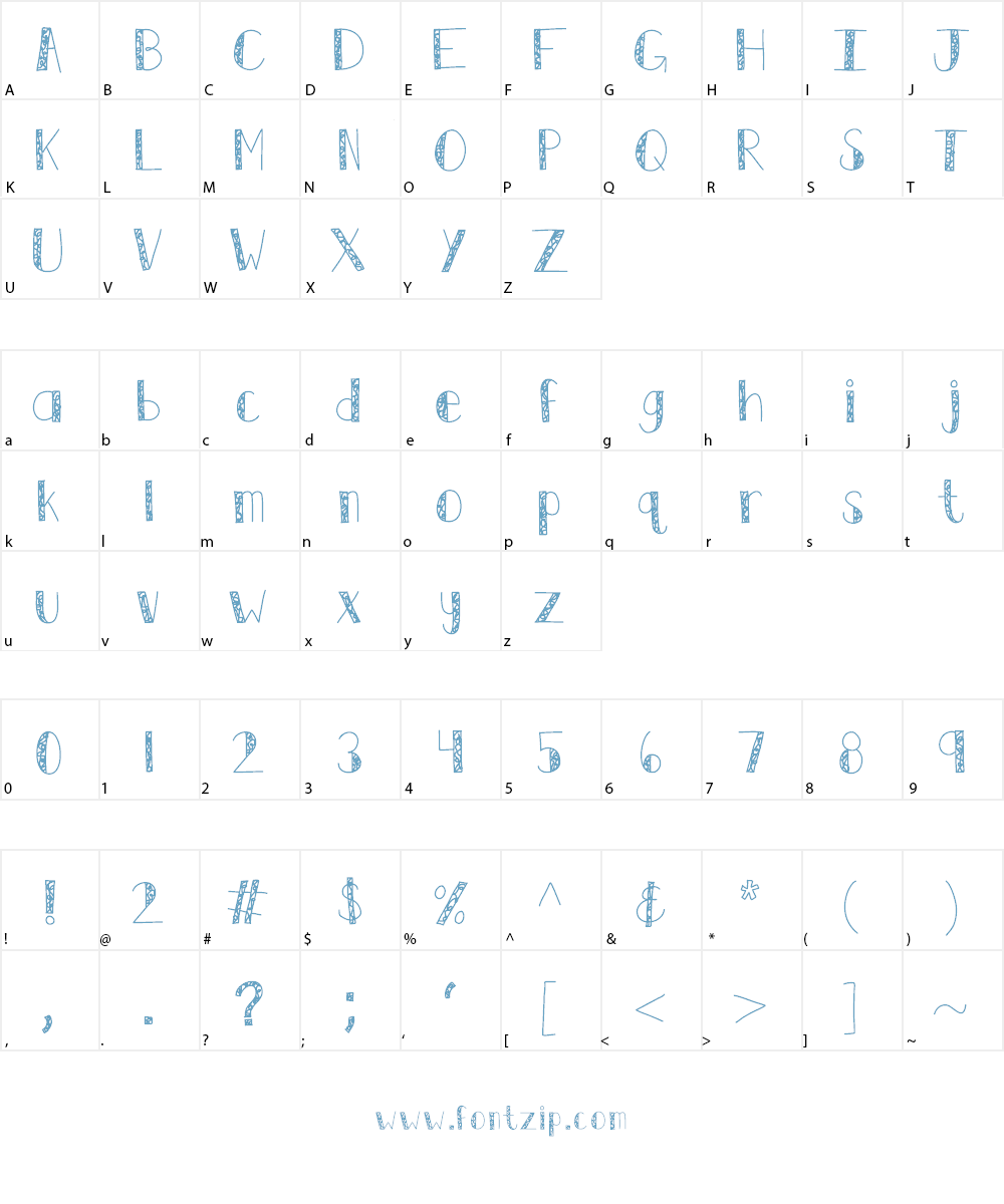 KBSwirlNTwirl Font Character