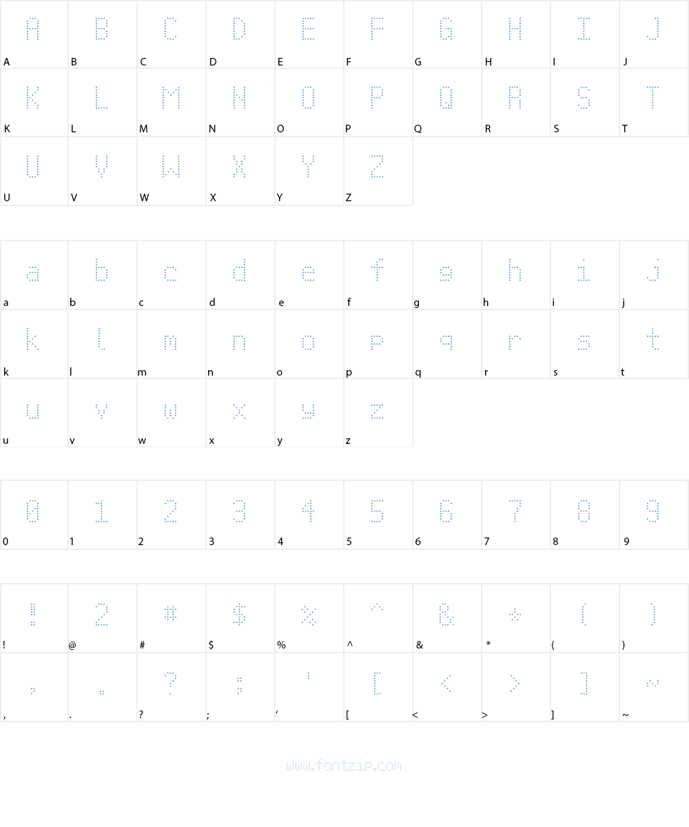 Signus Digital Round NBP Font Character