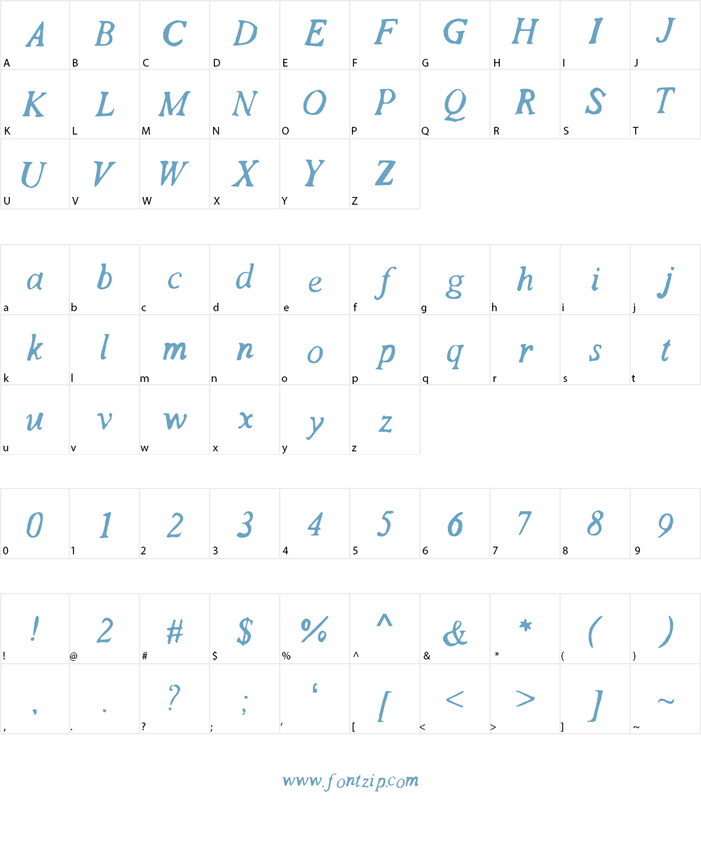 HoldMeClose Font Character