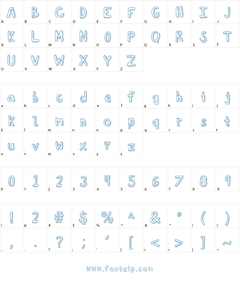 KBCuriousSoul Font Character