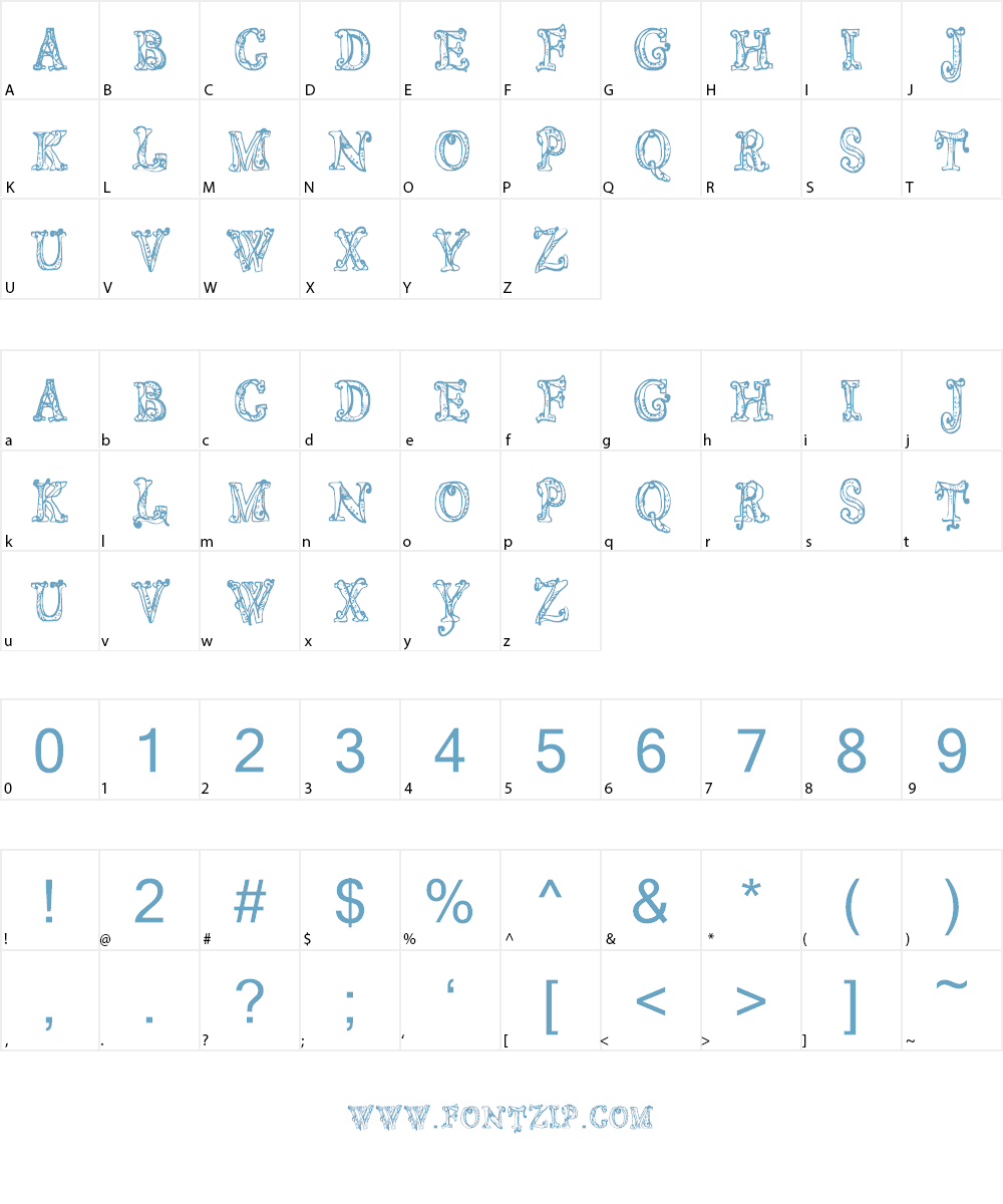 CF Sortilege Font Character