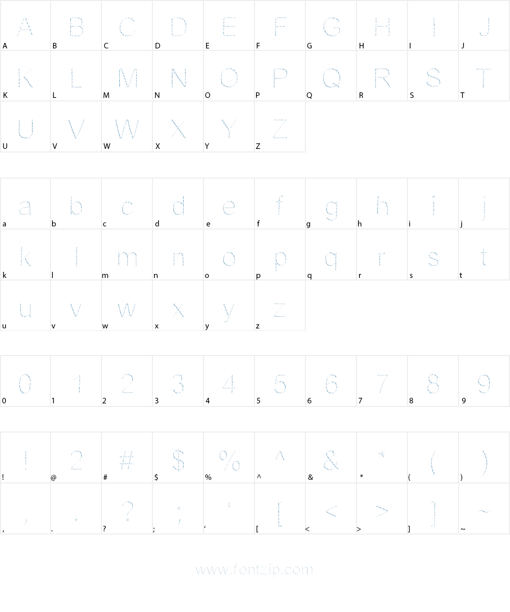 JDFantasy Font Character