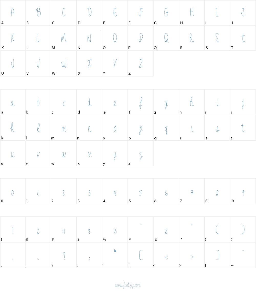JessFont Font Character
