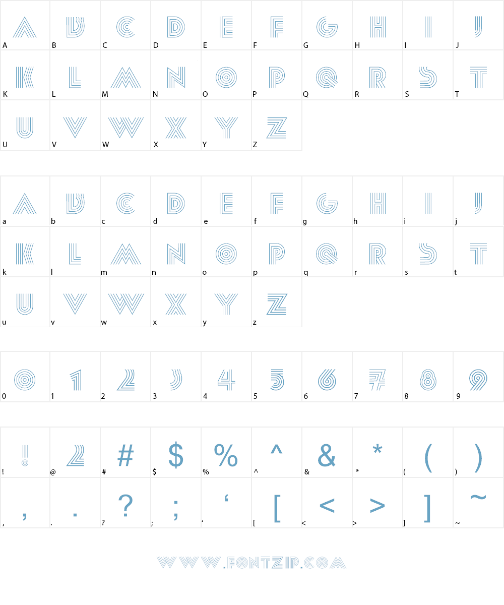 Paralis Font Character