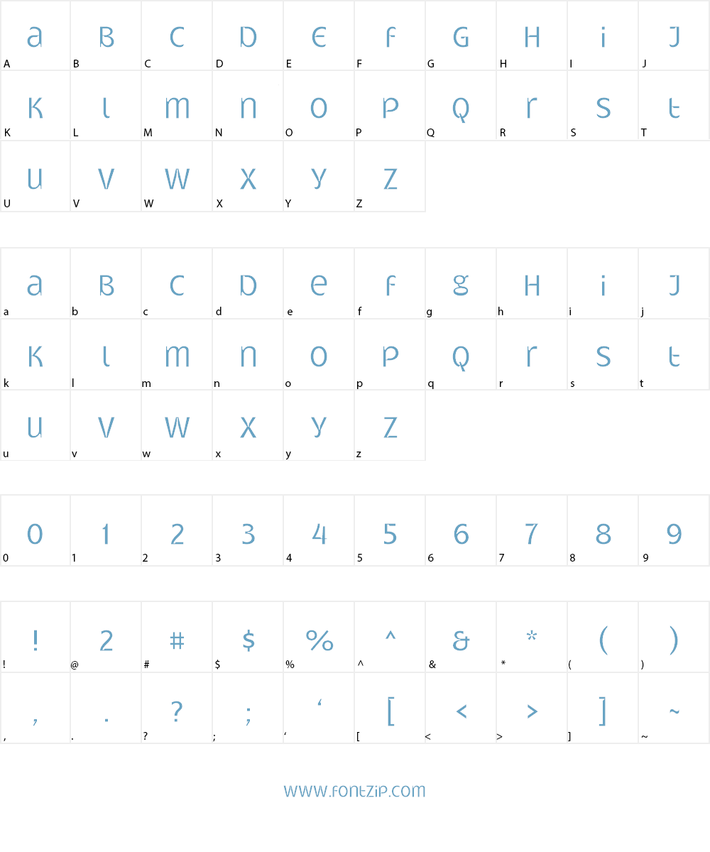 Gatometrix Font Character