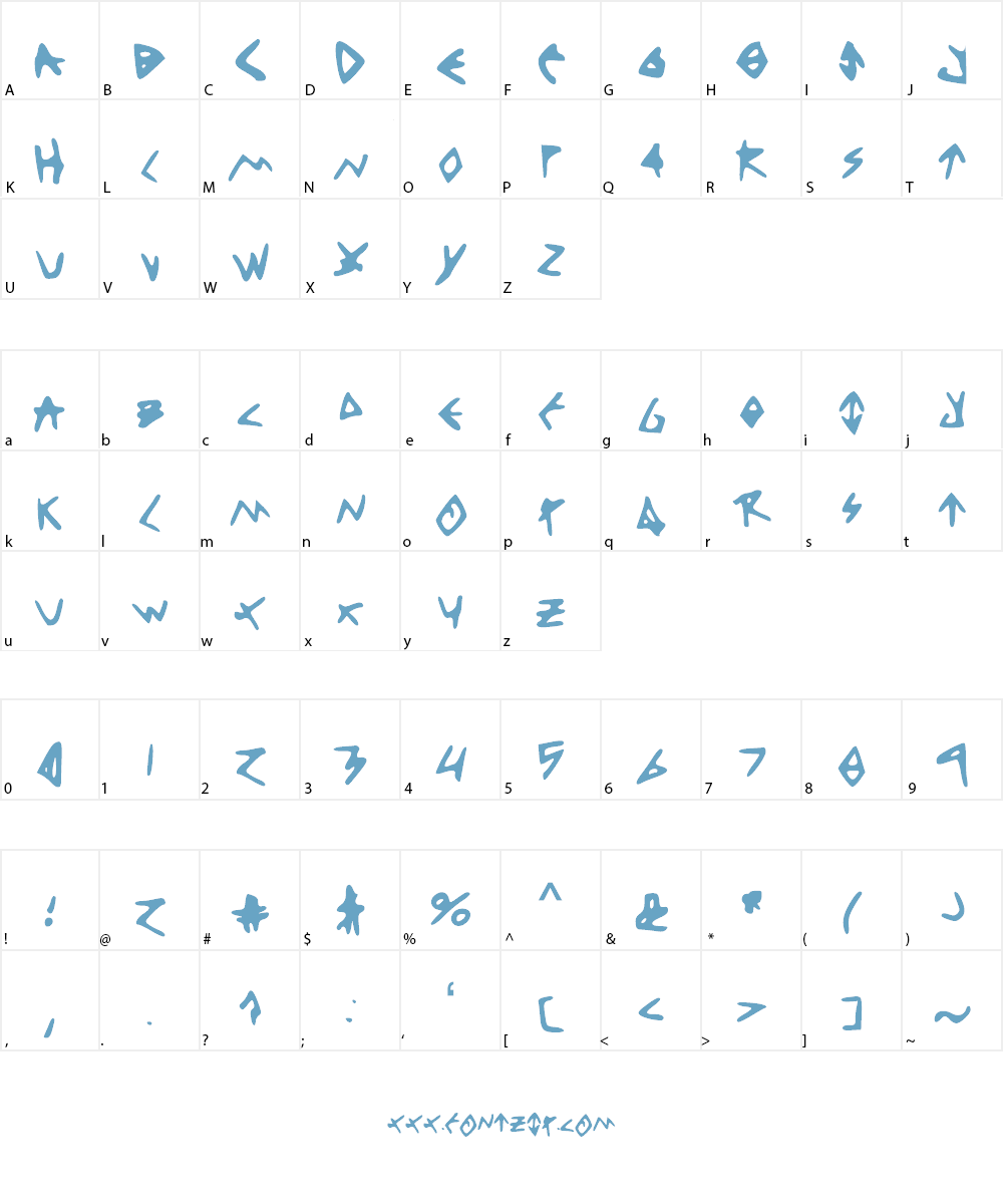 ThinkPositive Font Character
