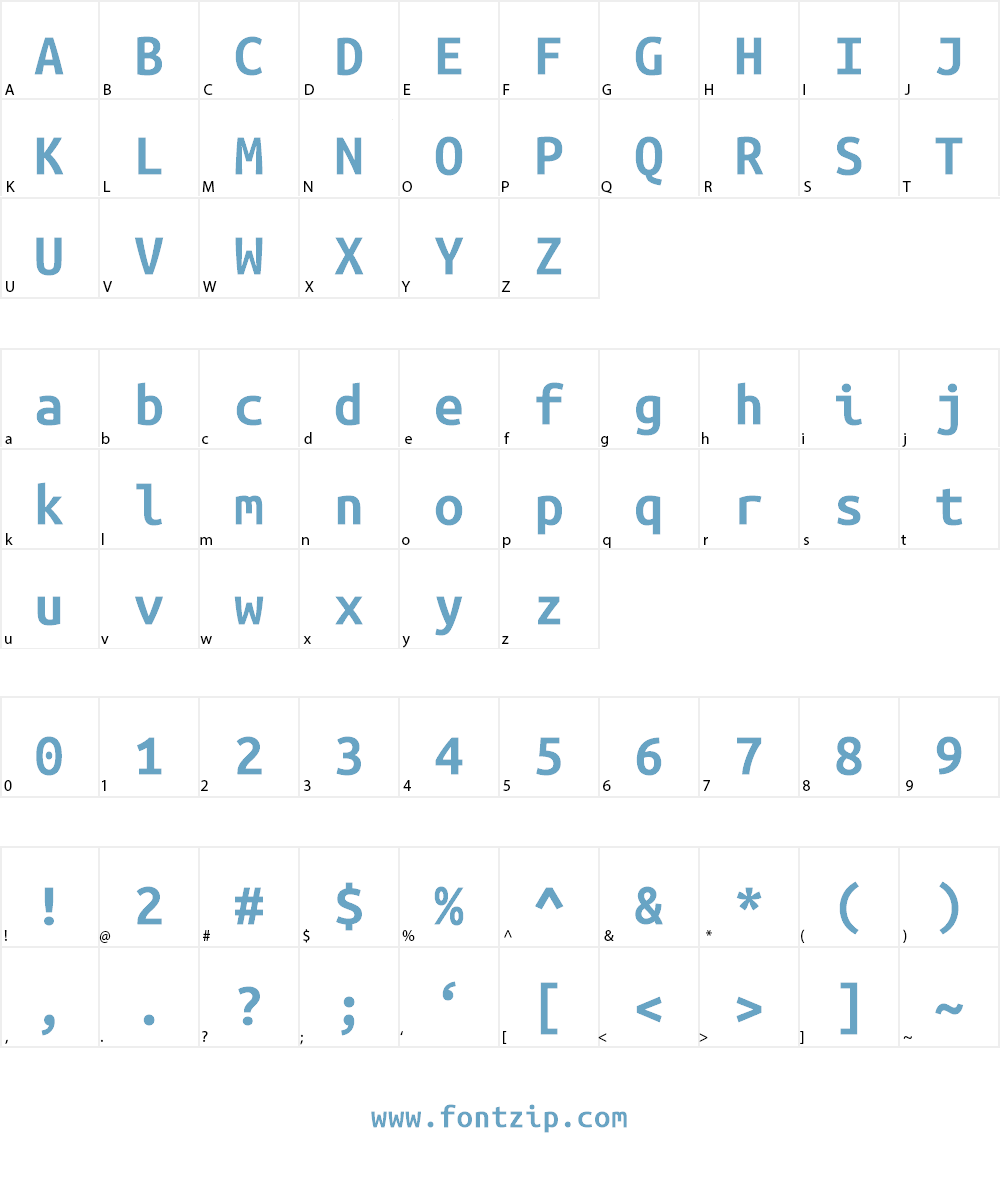 Ubuntu Mono Font Character