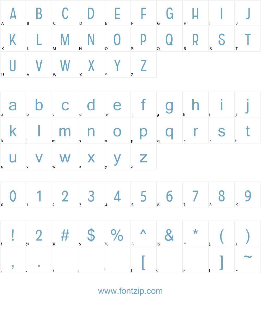 CF Historia Font Character