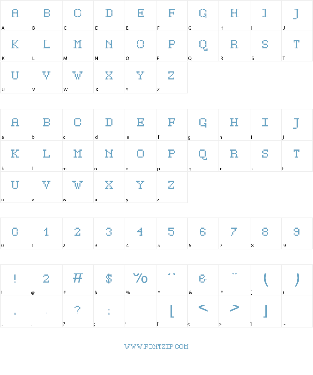 FSerifQ Font Character