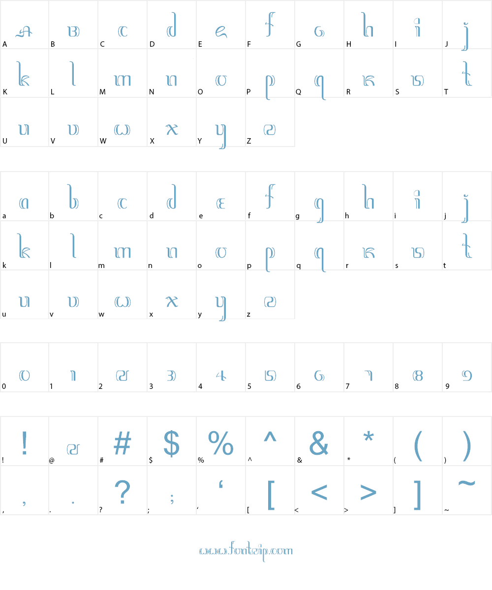 Jawadwipa Adisastra Font Character