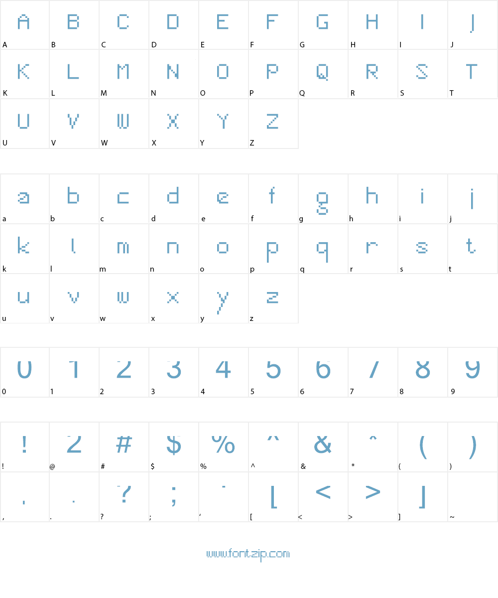 SansTaiNa Font Character