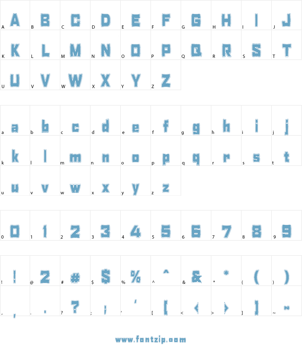 Tabaquera Font Character