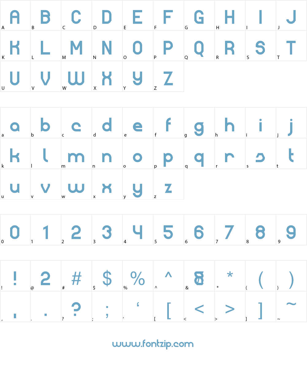 Better Sans Font Character
