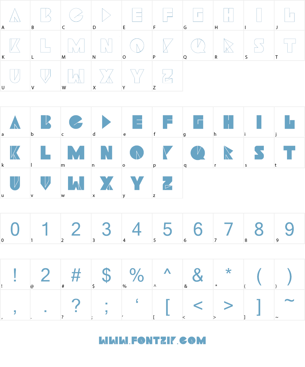 Navia Type Font Character
