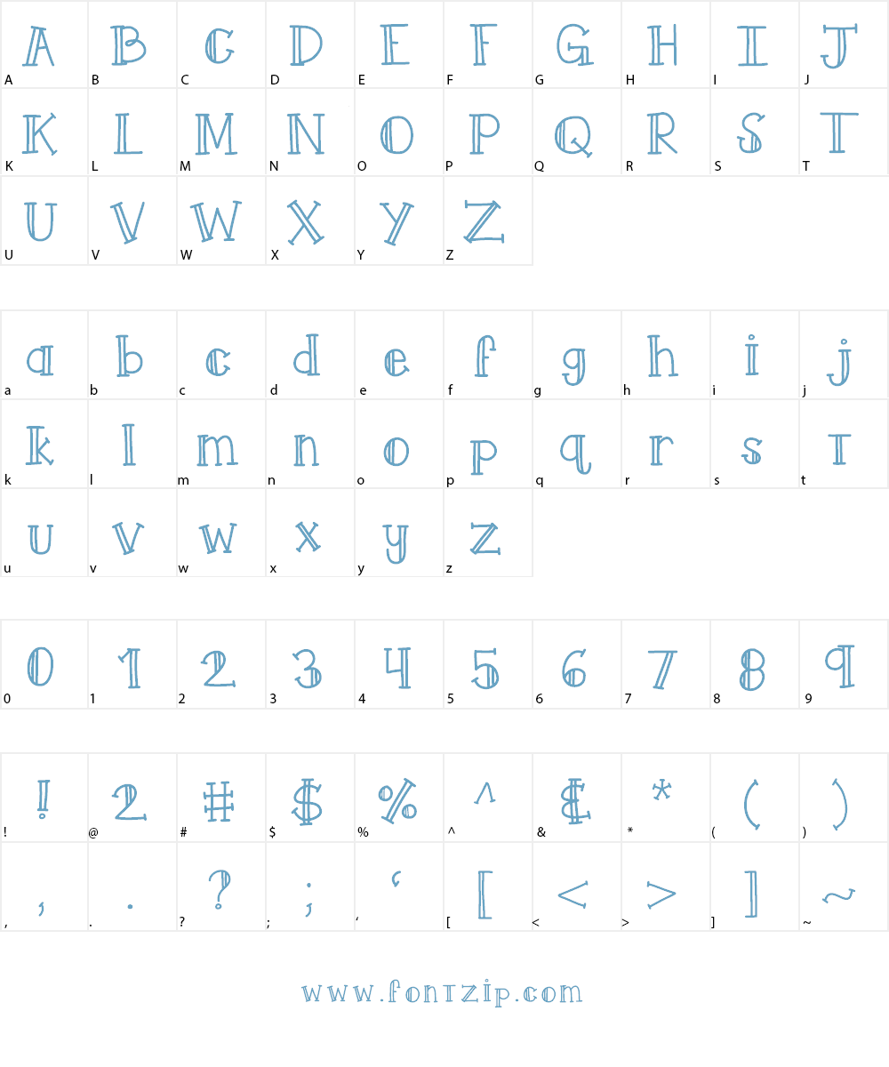 KBqUeenYMe Font Character