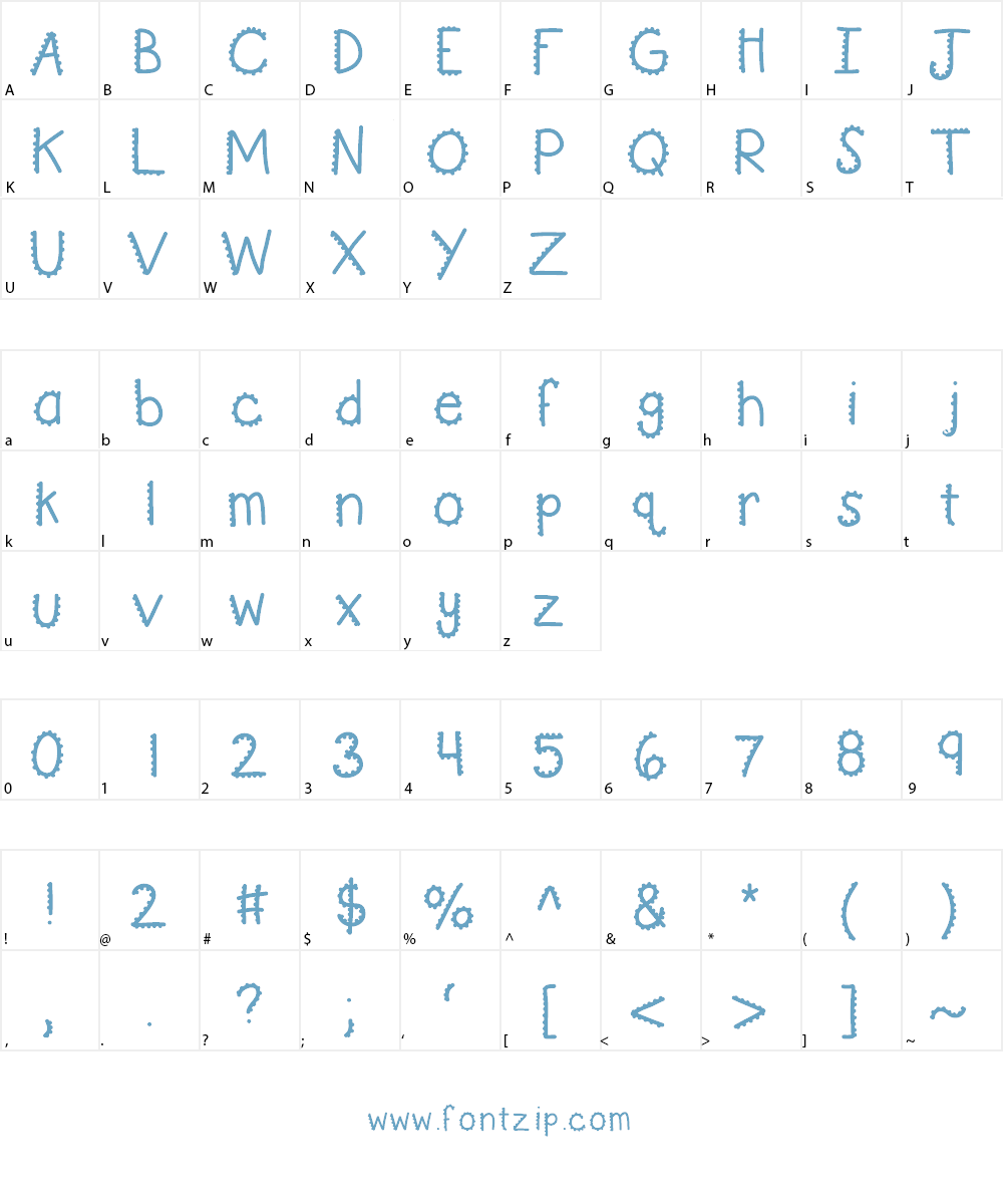 KBTurningGears Font Character