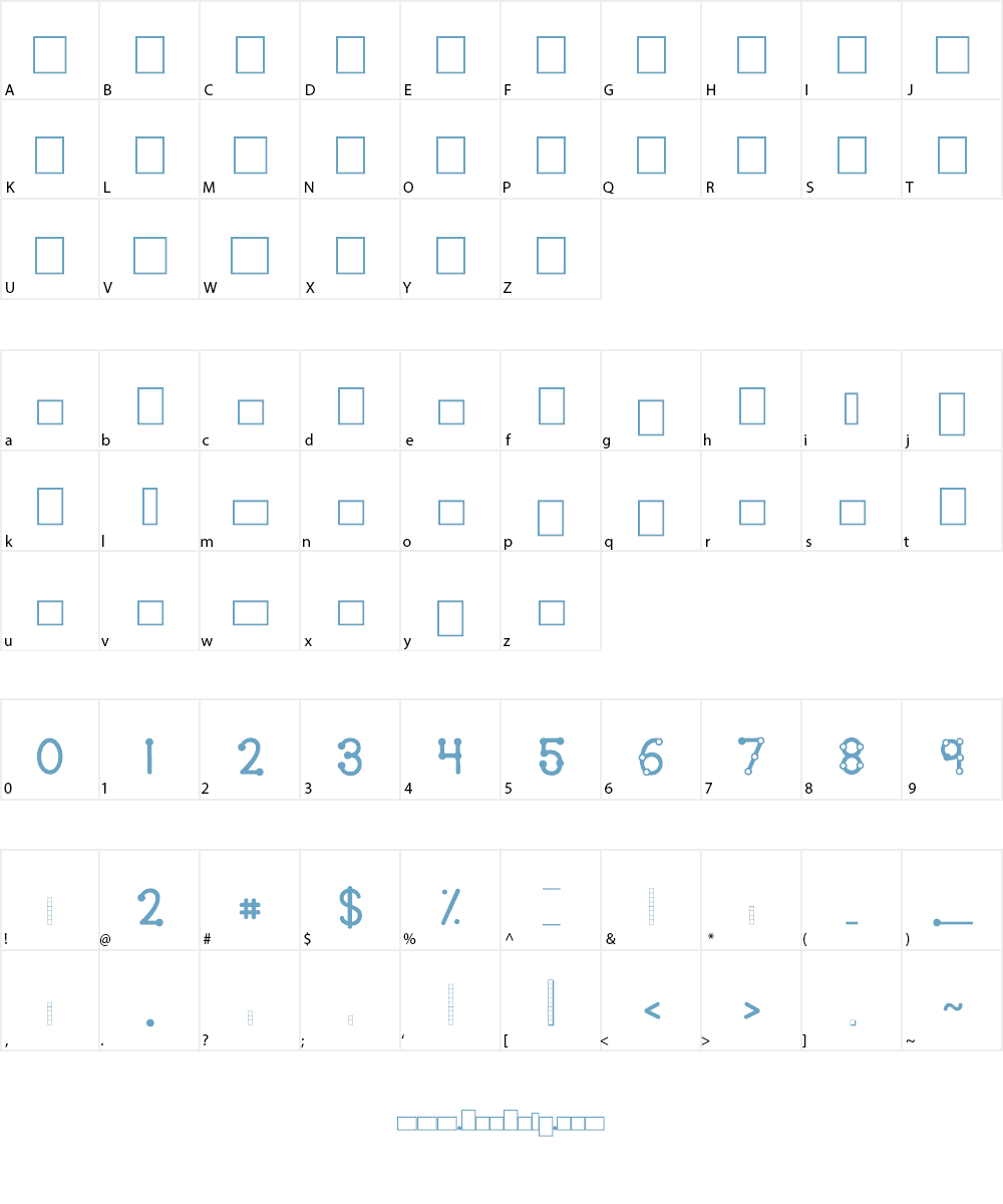 KG Teacher Helpers Font Character