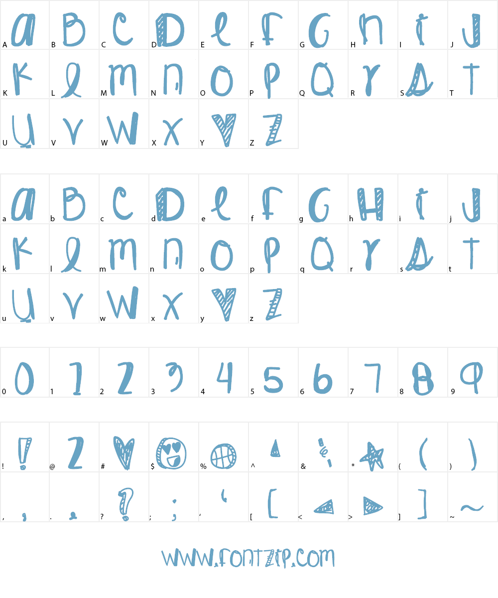 KingJames Font Character