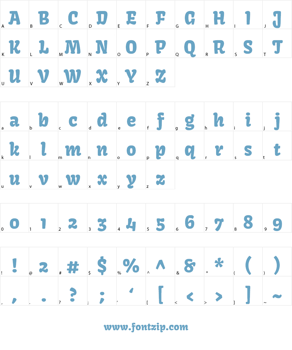 Kavoon Font Character