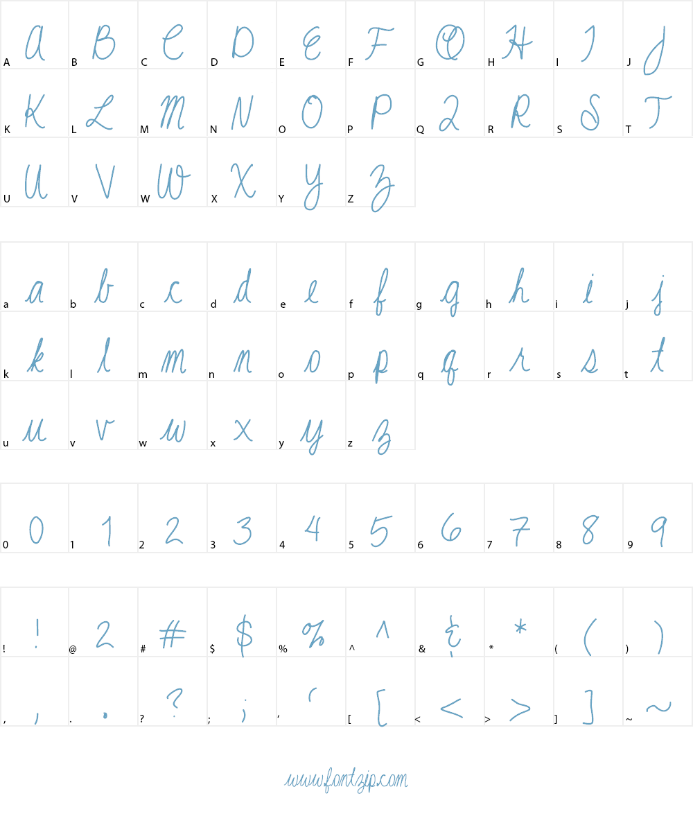 ChloesFont Font Character