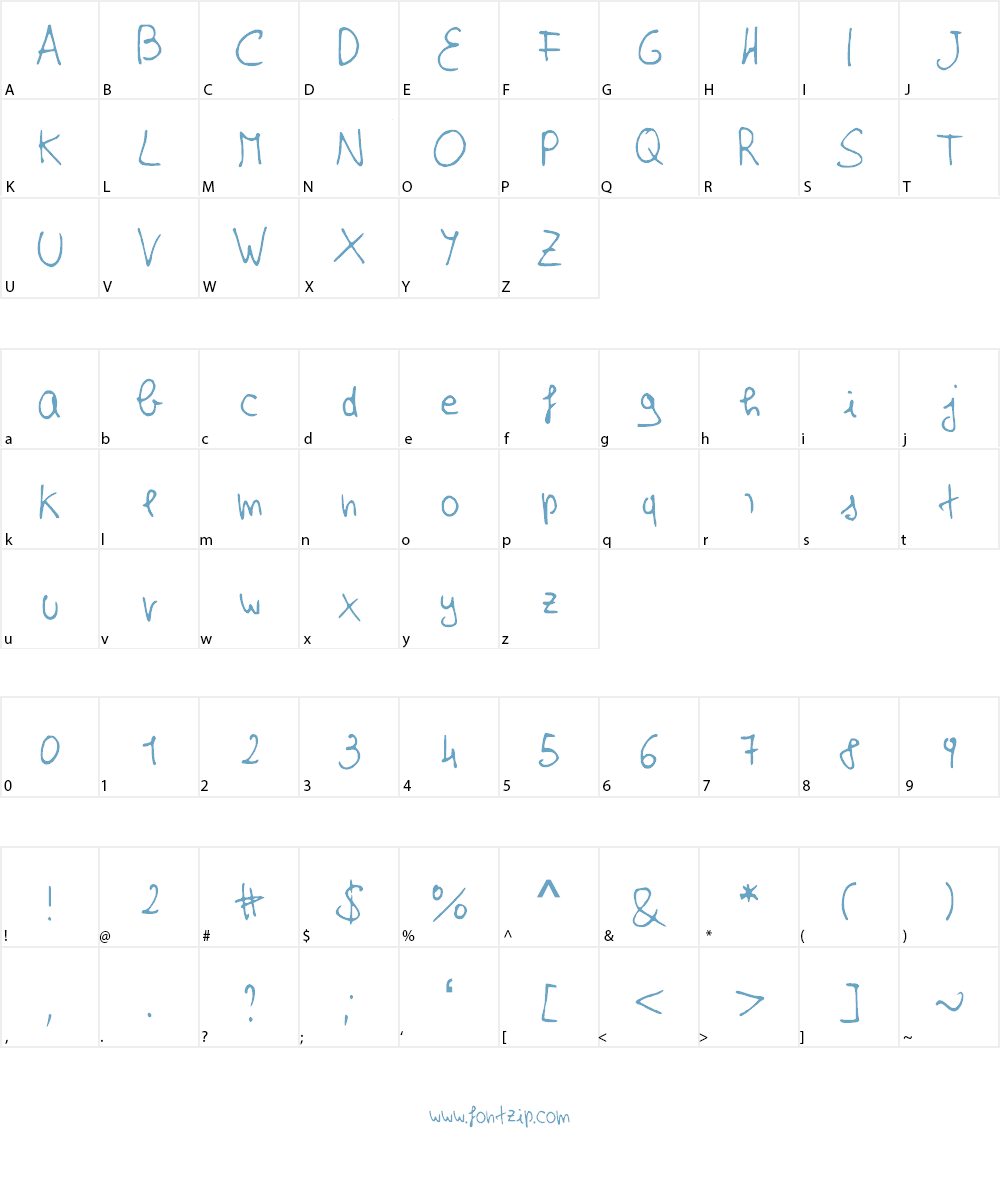 EffeNewVersion Font Character