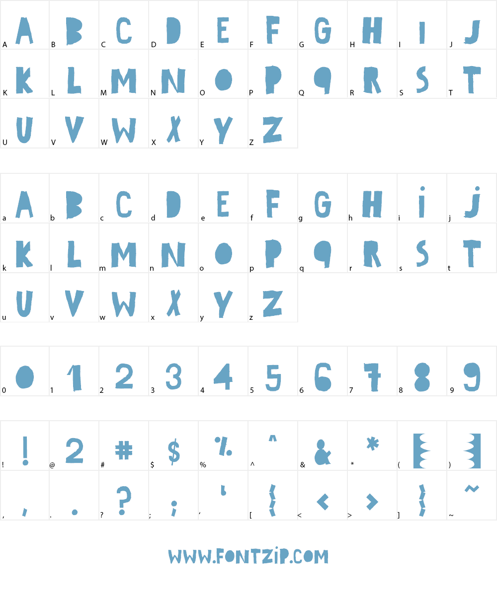 No Color Font Character