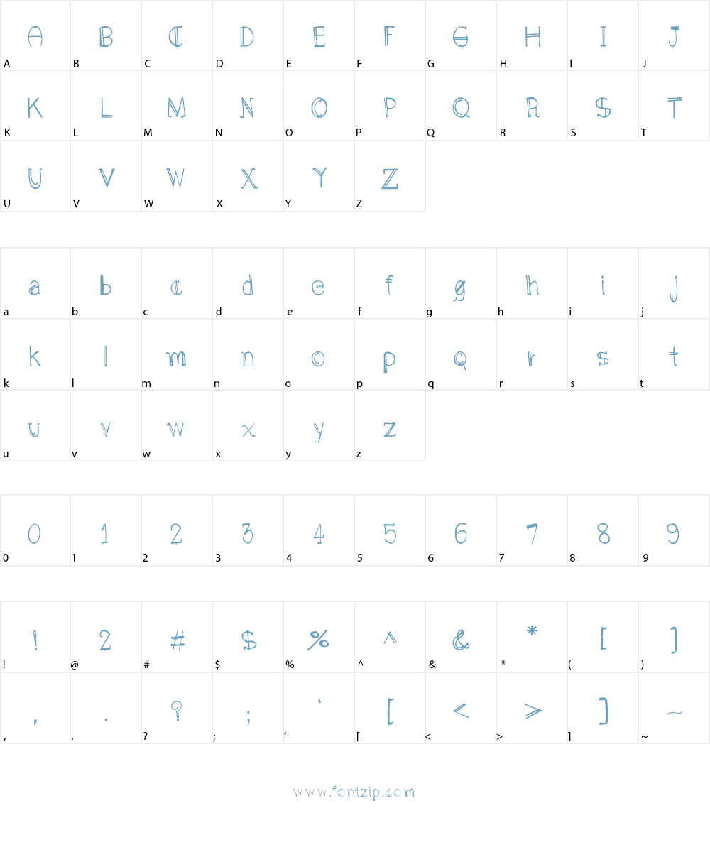 CRU_Nattanai Font Character