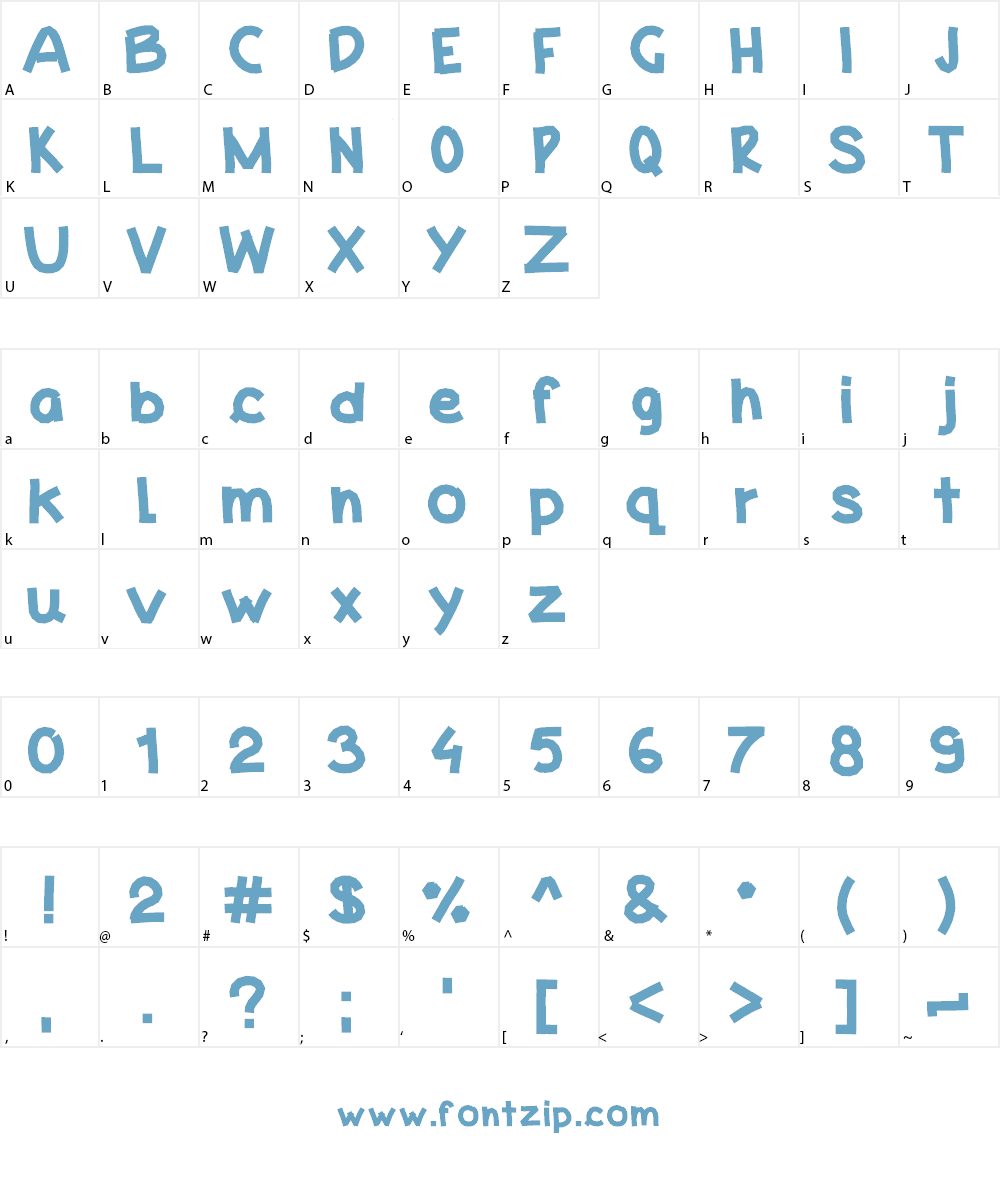 Gross Font Character