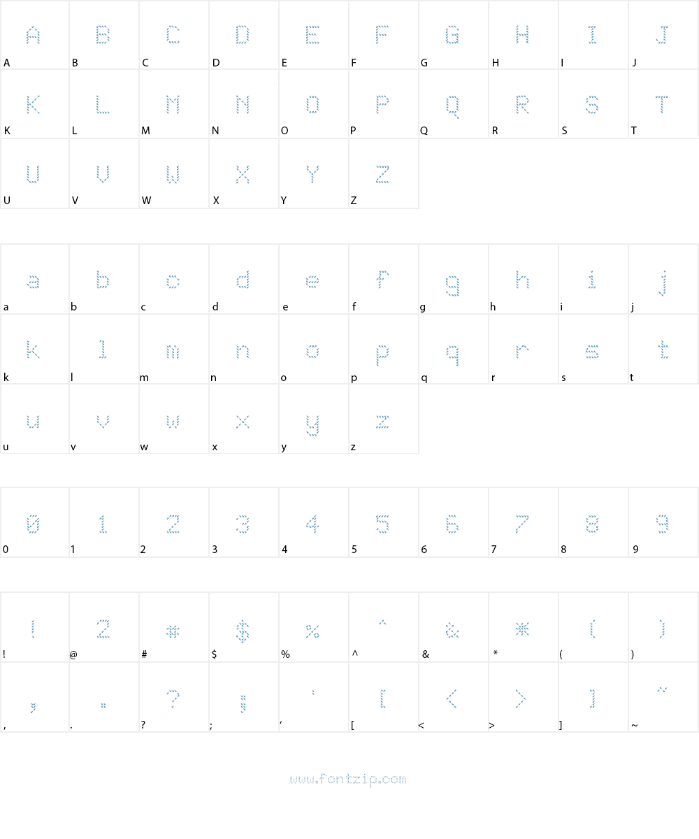 JD Drip Font Character